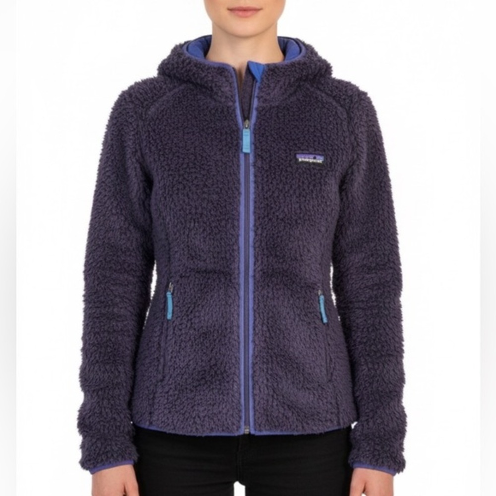 Patagonia Fleece Jacket Retro-X Cardigan Zip Up with Hood in Tempest Purple XS